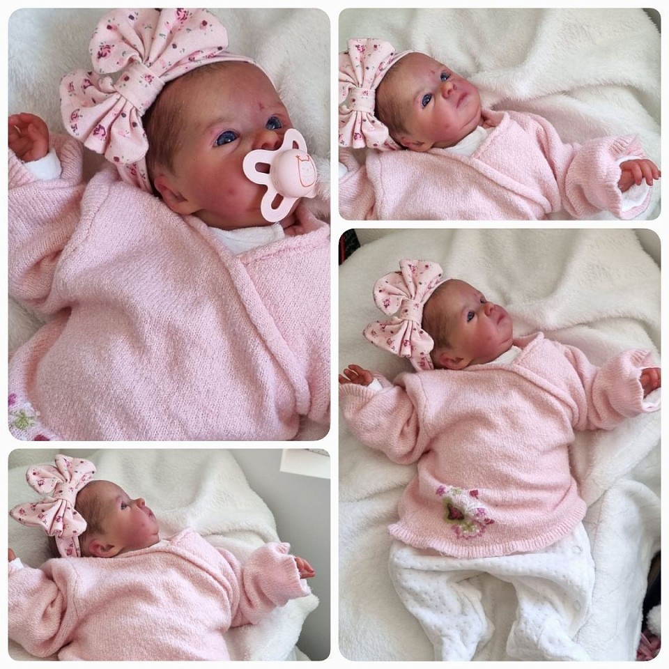 Bébé reborn du kit Tink (ADOPTÉE). Bonjour  La puce est bien arrivée.  Elle est encore plus belle en vrai.  Merci  Le colis était superbe aussi