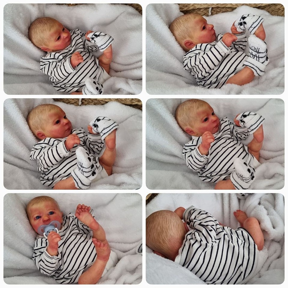 Bébé reborn du kit Aria Awake . Avec certificat d'authenticité.   Il pèse 1kg880 pour environ 45 cm.(ADOPTÉ)