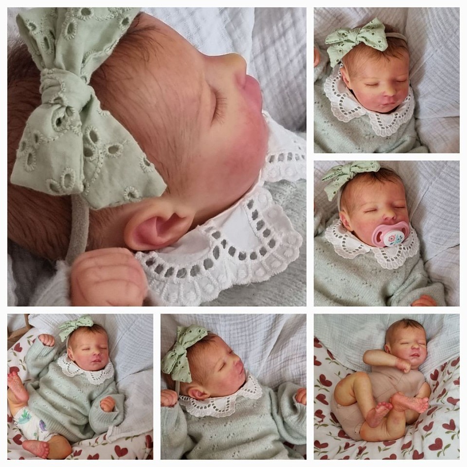 Bébé reborn du kit Callie realborn asleep environ 45 cm pour 2kg110 ( Adoptée)