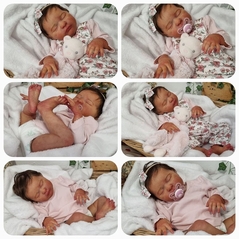 Voici une petite puce que j'ai rénové.  Elle pèse 2kg240 pour environ 53 cm.  Elle viendra avec un trousseau fille .  N'hésitez pas pour plus de renseignements. Plus de photos sur demandes. DISPONIBLE au prix de 250 HFDP🌷,