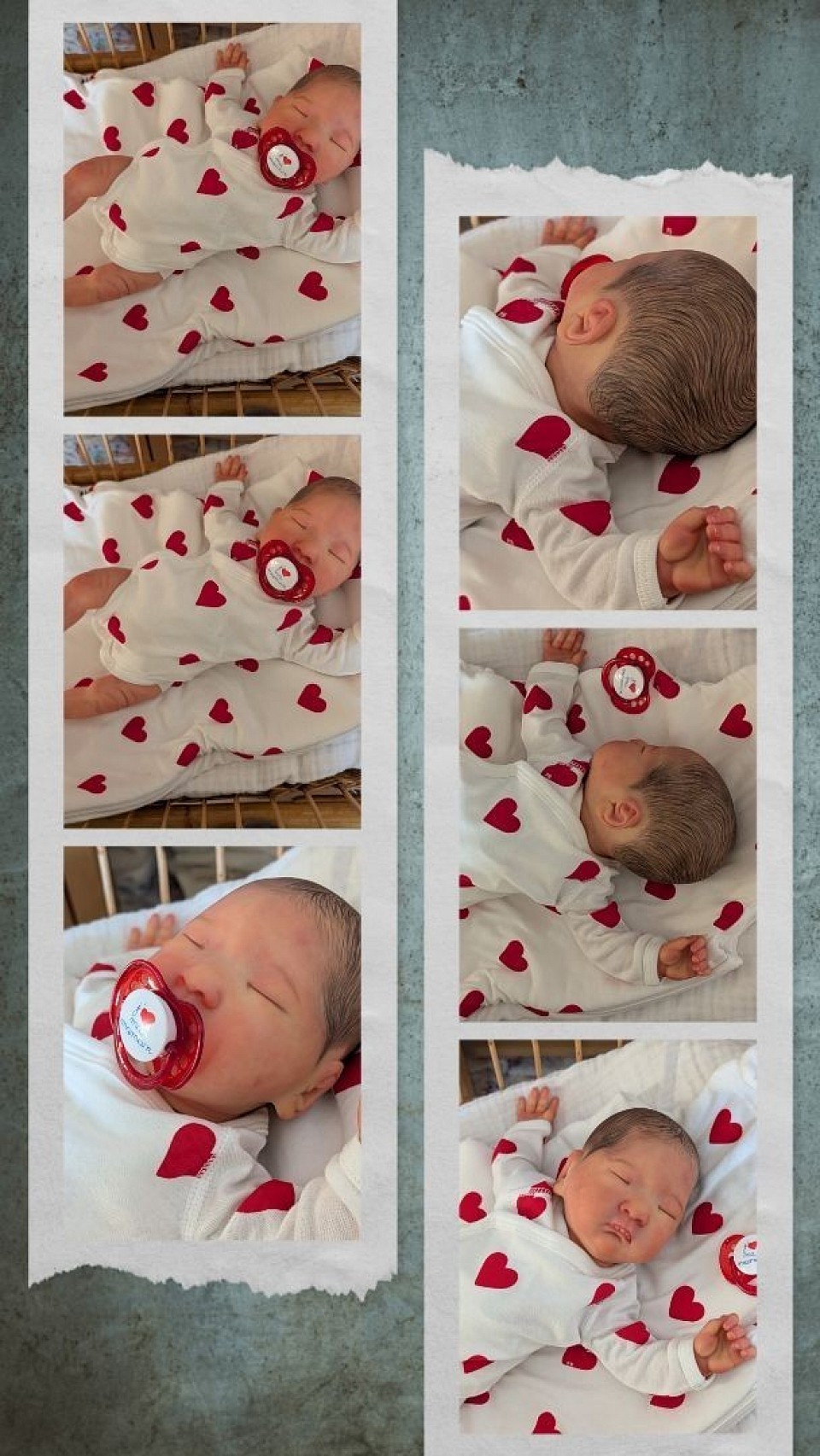 Bébé reborn du kit Maeum elle pése 1kg640 pour environ 45 cm ( ADOPTÉE). La préma elle est toujours près de moi elle est trop mignonne merci encore