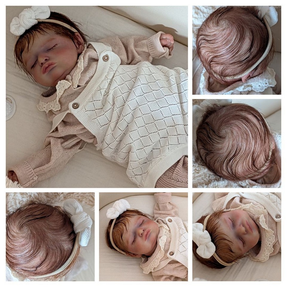 Bébé reborn du kit Rosalie disponible,elle pèse 2kg200 pour environ 50 cm