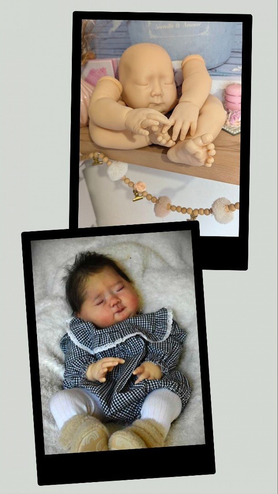 Kit reborn Meimei de Irina kondrashova environ  55 cm une fois terminé