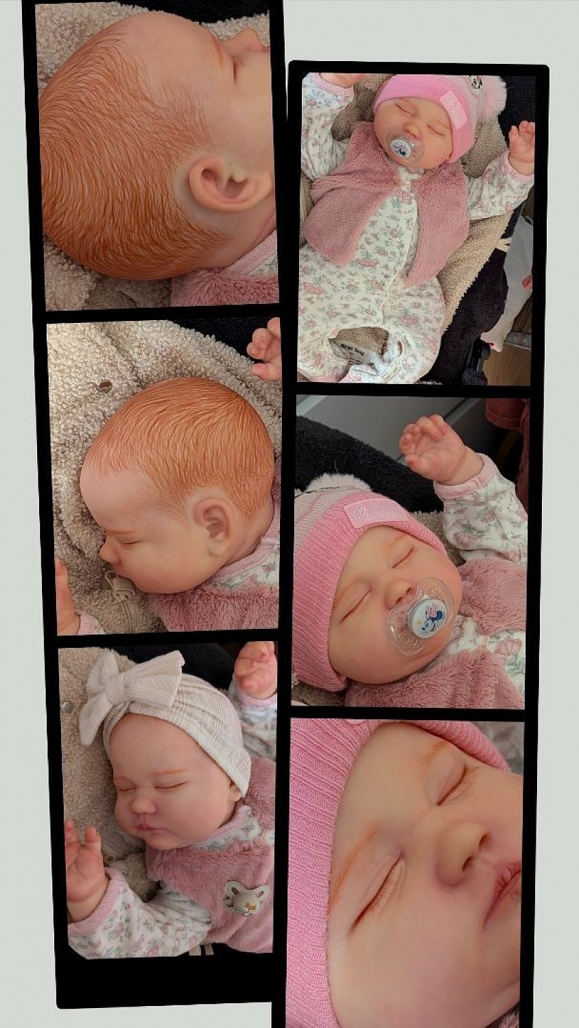 Bébé reborn du kit Brooklyn Asleep environ 8 mois , Adoptée